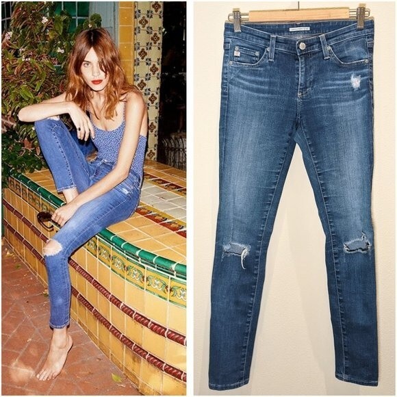 AG Alexa Chung The Legging Mid Rise Ankle Jeans - Picture 1 of 16